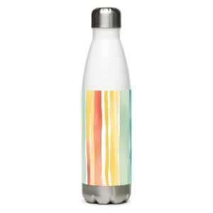 Edelstahl Trinkflasche “AiquaStripes” 500 ml