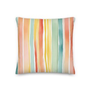 “AiquaStripes” groß ca 55×55 cm Premium-Kissen